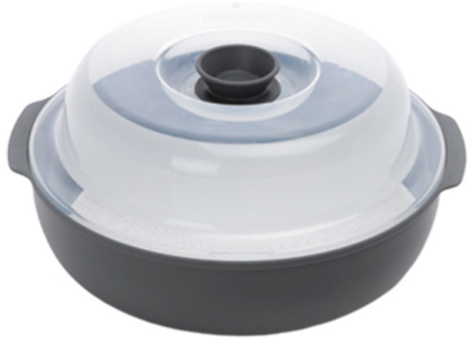 스마트 전자렌지 찜기 대형 2600ml, 그레이, 1개