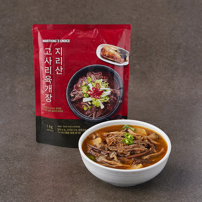 마트킹스초이스 지리산 고사리 육개장, 1kg, 1개