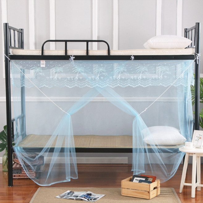 소니오 싱글 침대 플라워 가든 사각 모기장, 03 블루