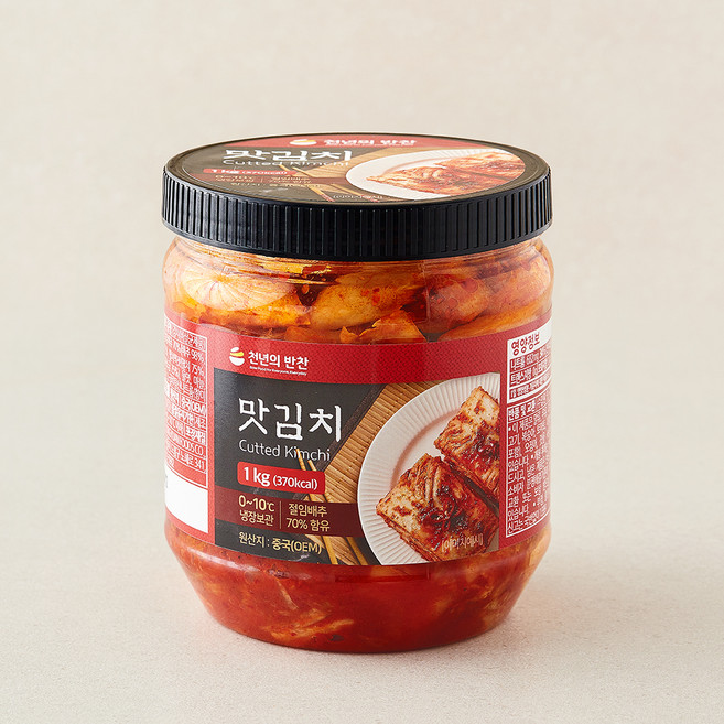 천년의반찬 맛김치, 1kg, 1개