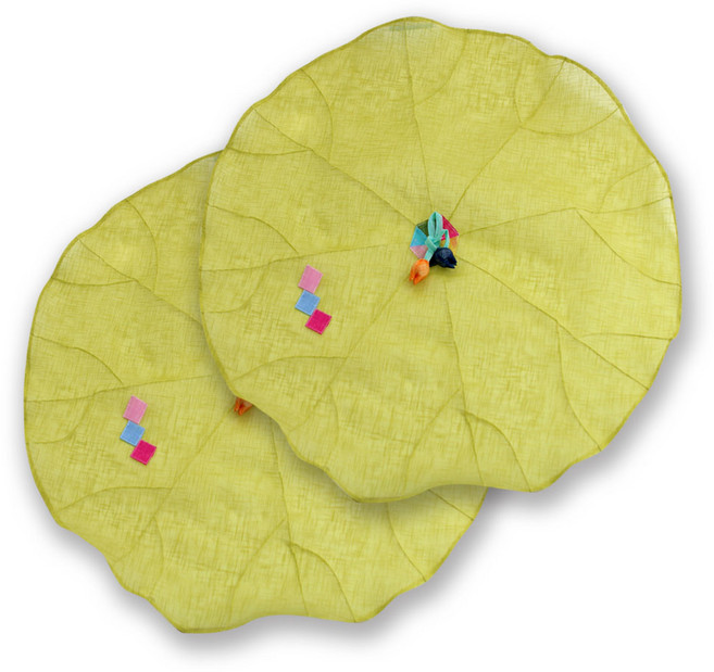 해피툴 모시조각 밥상보 그린, 2개