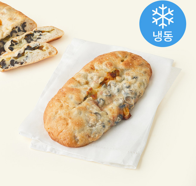 브로드카세 발효종 올리브 치즈가득 치아바타 (냉동), 340g, 1개, 1개입