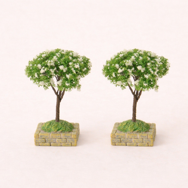 알로데 납골당 나무 미니 조화 2p, 07 사과꽃나무