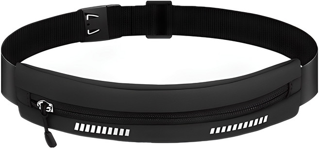 C-ROI 超薄運動防水腰包, 黑色, 1個