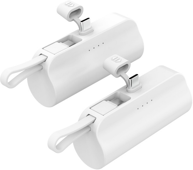 슈틸루스터 도킹형 듀얼 미니 일체형 보조배터리 5000mAh C타입 / C타입 2p, ST-AB100