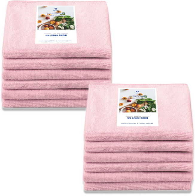 보리홈 쓱싹 요술행주 인디핑크, 12개