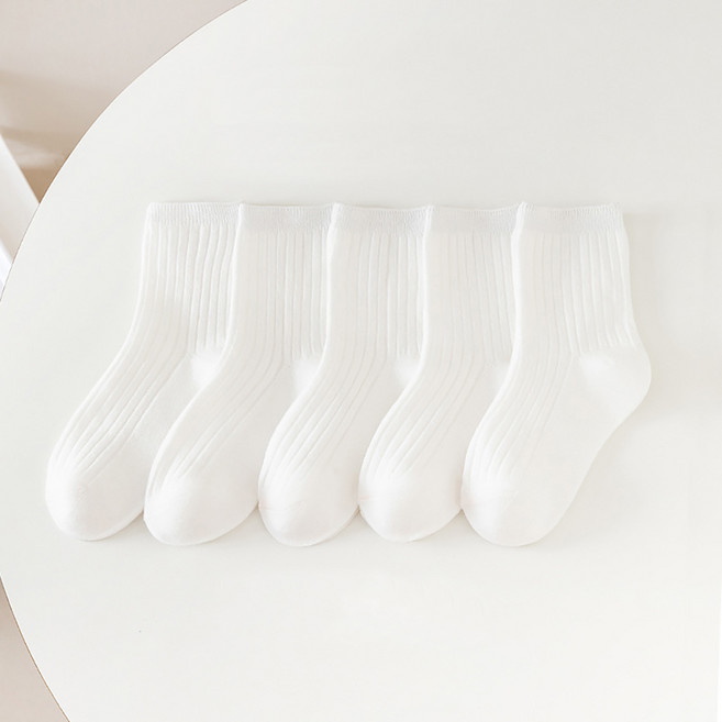 아동용 파스텔 데일리 양말 5족