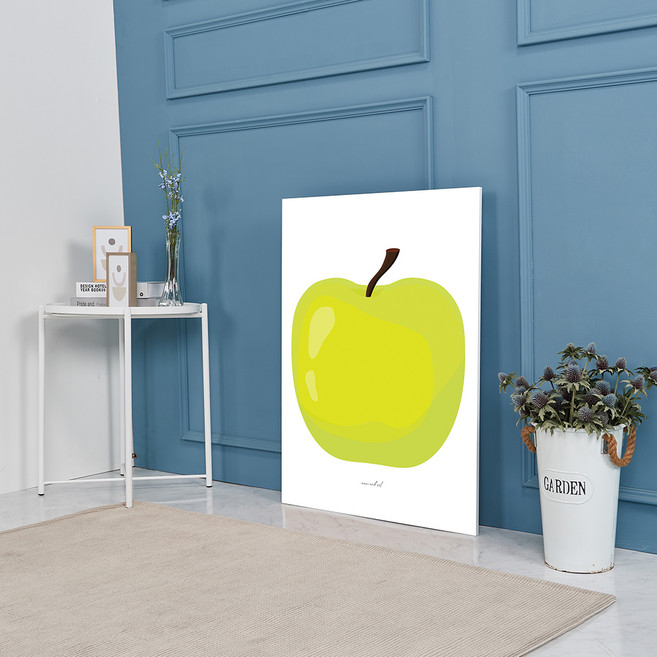 마니앤솔 높이조절 액자테이블 대, 그린사과