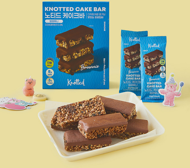 노티드 케이크바 브라우니, 30g, 1개, 12개입
