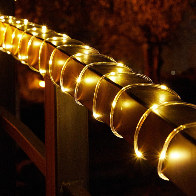 21세기트랜드 교체 가능한 대용량 태양광 LED 호스등 300구 32M, 옐로우, 32M, 1개