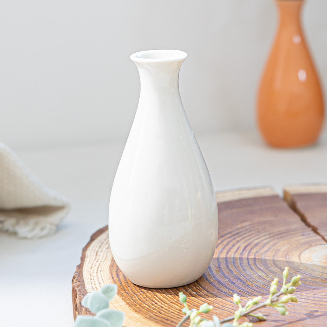 플라워트리 파스텔톤 화병, 화이트