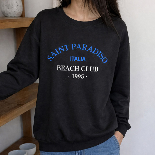 라라온 라운드넥 자수 레터링 긴팔 맨투맨 26TSP3761