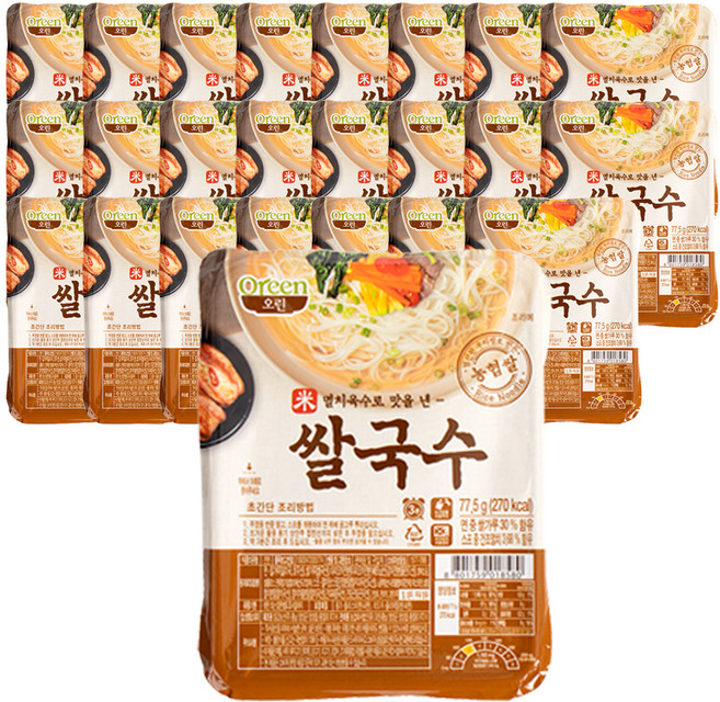 오린 멸치육수로 맛을 낸 쌀국수, 77.5g, 24개