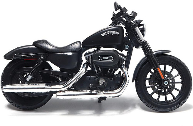 Maisto 1:12 哈雷戴維森 2014 Sportster Iron 883 合金摩托車, 1台, 消光黑