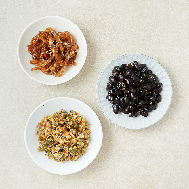 도들샘 찬쓰리 호두멸치조림 40g + 쥐포채간장조림 40g + 검은콩조림 70g B세트, 1세트
