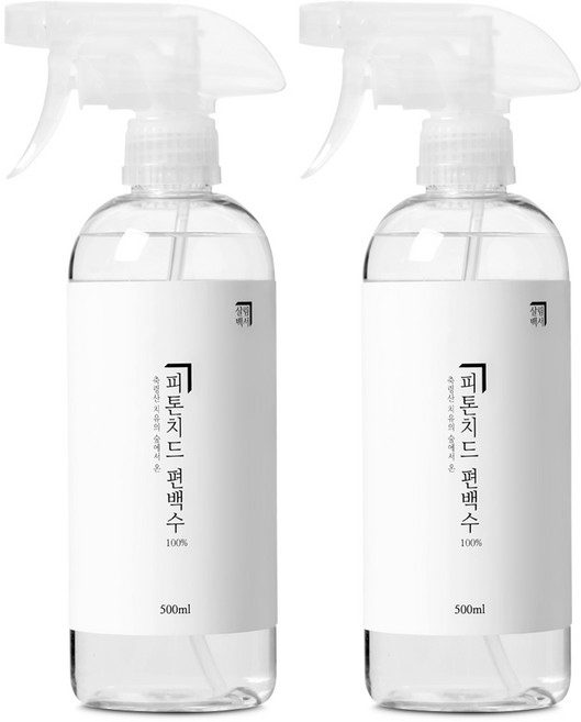 살림백서 피톤치드 편백수 실내탈취제 본품, 500ml, 2개