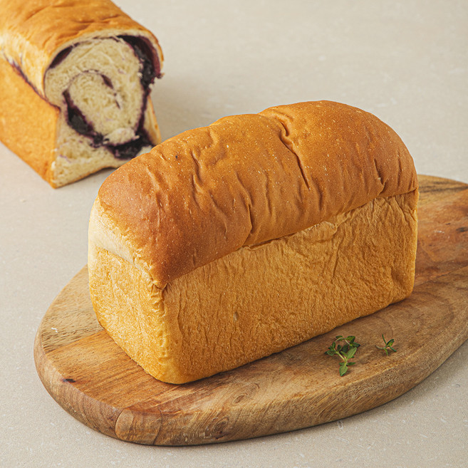 프레시오늘 우리밀 유크림 리얼버터 블루베리 수제 통식빵, 240g, 1개, 1개입