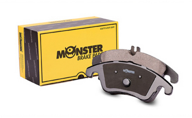 Monster Auto Parts 引擎型號 BPY 前左右感應器 煞車前來令片, VN1883, Eos 2.0