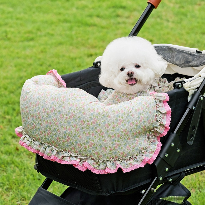 울리 반려동물 플레르 유모차 범퍼가드, 핑크, 1개