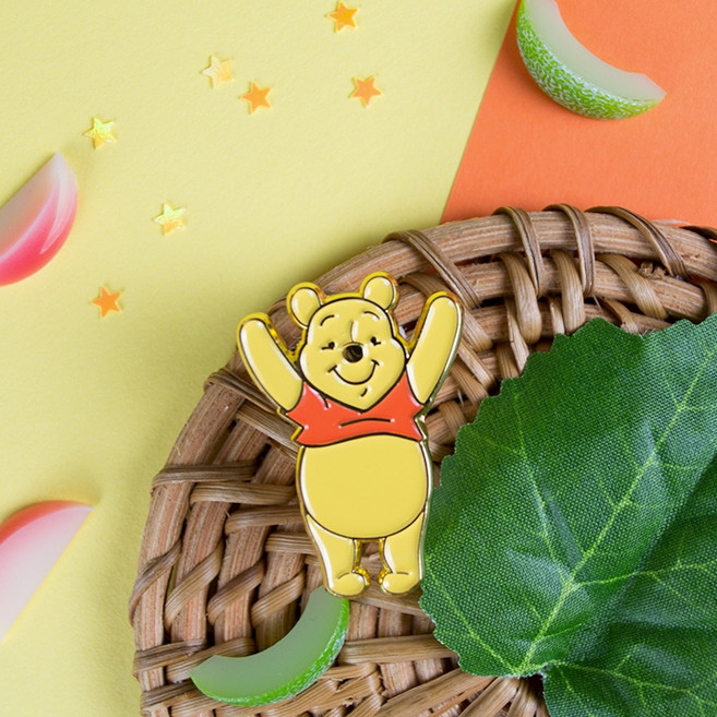 아이노케이 디즈니 데스크 꾸미기 미니 동글 만세 곰돌이 푸 뱃지