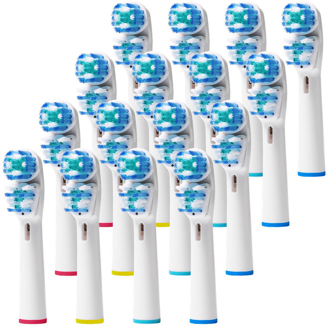 T'obi.m Oral-B 飛秒成人電動牙刷刷頭 棕色, SB-417, 16個