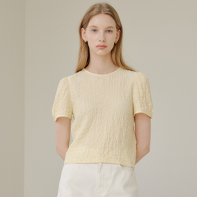 룩캐스트 여성용 안 셔링 블라우스