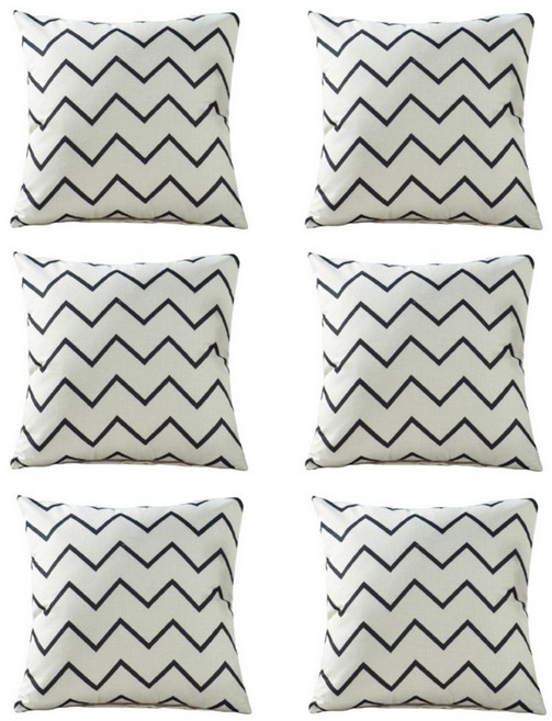 에미리 기하학 패턴 쿠션커버 6p