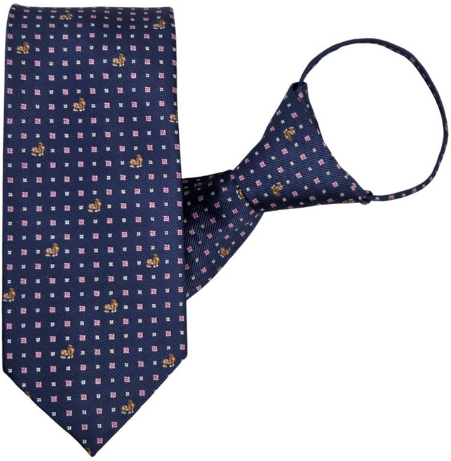 엘르 패션 자동 지퍼넥타이 퍼피