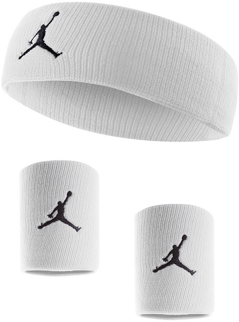 나이키 조던 밴드 2종 세트, 화이트, 1세트