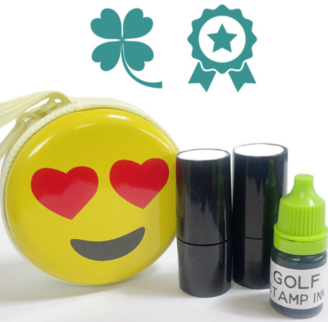 애플 골프공 스탬프 세트, GREEN A, 1세트