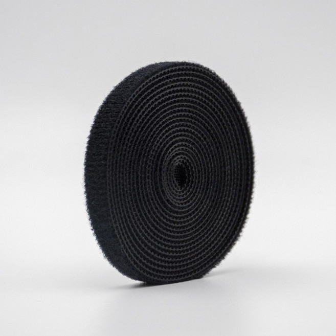 라노홈 양면 벨크로 테이프 블랙 13mm x 3m, 6개