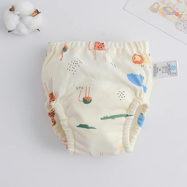 엠케이 아동용 크림패턴 배변훈련팬티, 동물원 - 쿠팡
