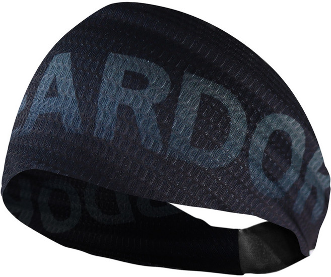 원아더 프리미엄 메쉬 스포츠 헤어밴드 로고, 블랙, 1개