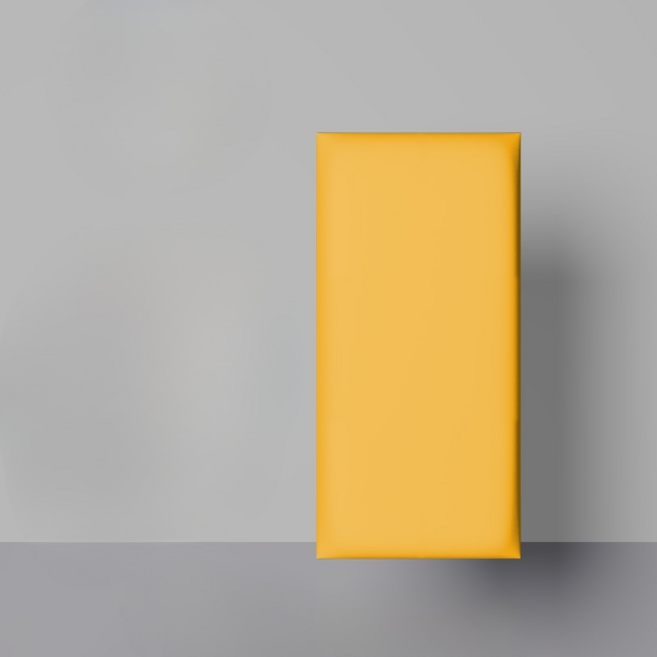 미소로운 벽 쿠션 벽매트, 옐로우