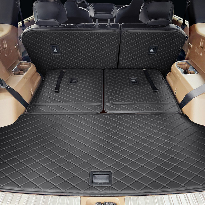 비비키 프리미엄 트렁크매트 트렁크매트 세트, 기아 EV9 7인승 2023년형 4월~, 블랙