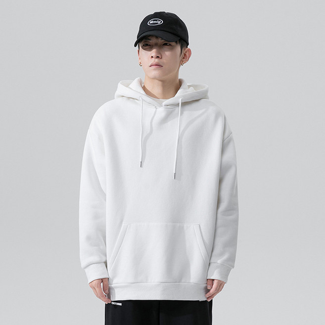 엘쏘 루즈핏 베이직 후드 티셔츠