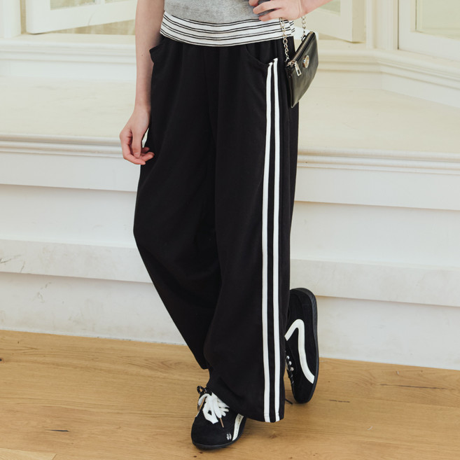 에스엠투 쿨 분또 라인 팬츠