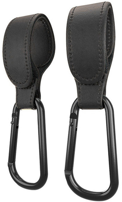 엠케이 심플 유모차 일자형 걸이, 블랙, 2개