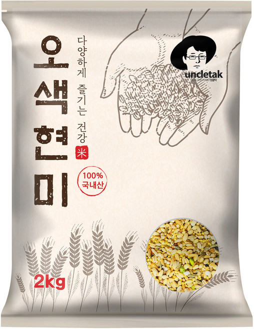 엉클탁 오색현미, 2kg, 1개