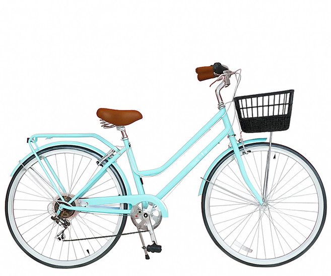 오투휠스 여성용 클리오 클래식 바구니 자전거, 민트, 1개, 168cm