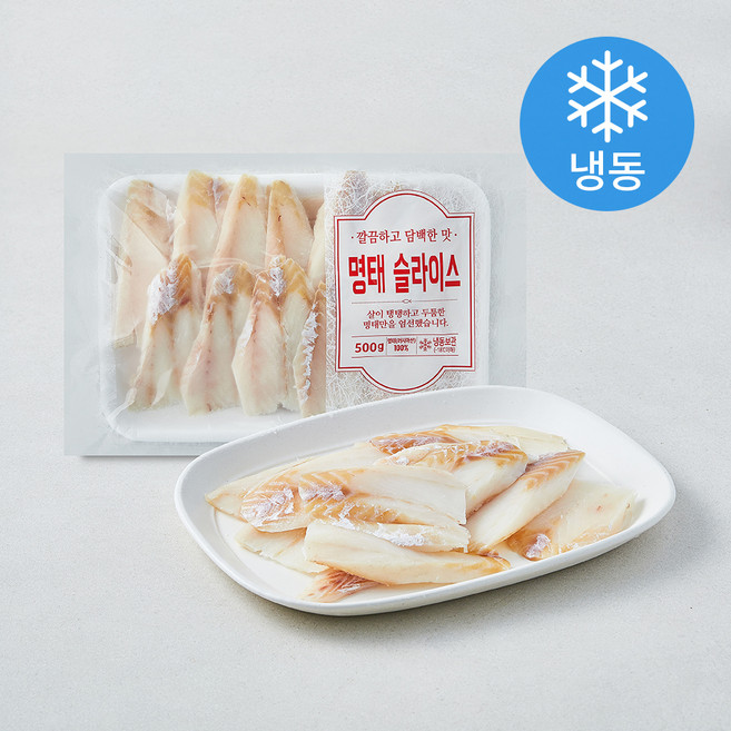 다미원 명태 슬라이스 (냉동), 1개, 500g