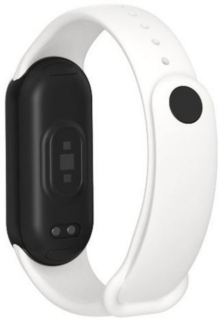 로렌텍 샤오미 미밴드 스트랩 시계줄 실리콘 밴드, 화이트, 1개