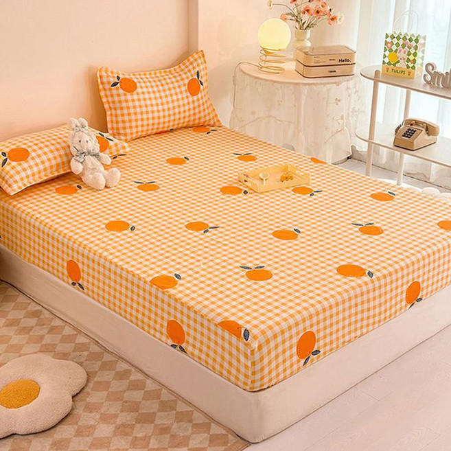 봄날애 솔리드 컬러 샌딩 매트리스 커버