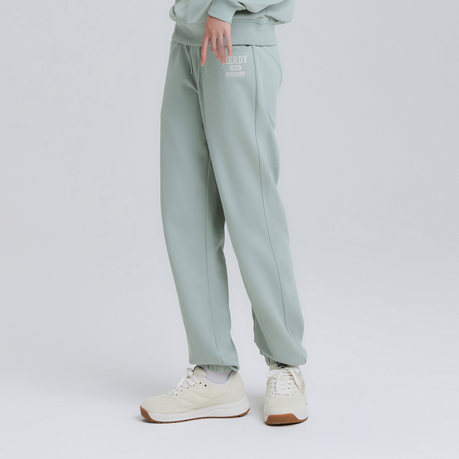 널디 남녀공용 바시티 로고 스웻팬츠