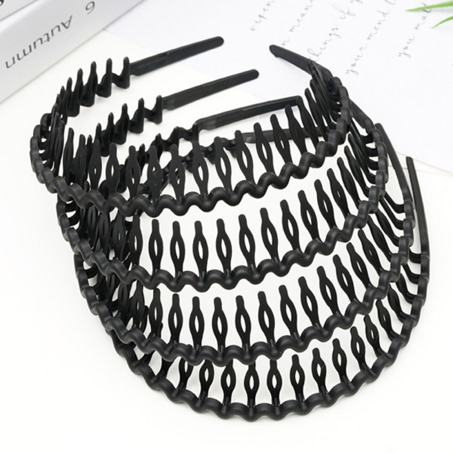 링하나 무광 고탄력 고정용 데일리 RH32 빗살 패밀리 머리띠 FREE 4p