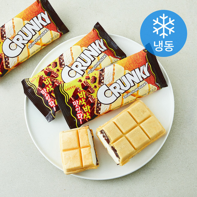 롯데웰푸드 바삭바삭 크런키 모나카 (냉동), 4개, 1개입, 150ml