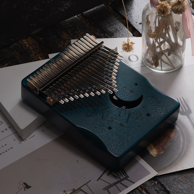 原聲卡林巴琴 21音 深藍色 太空人, 1個