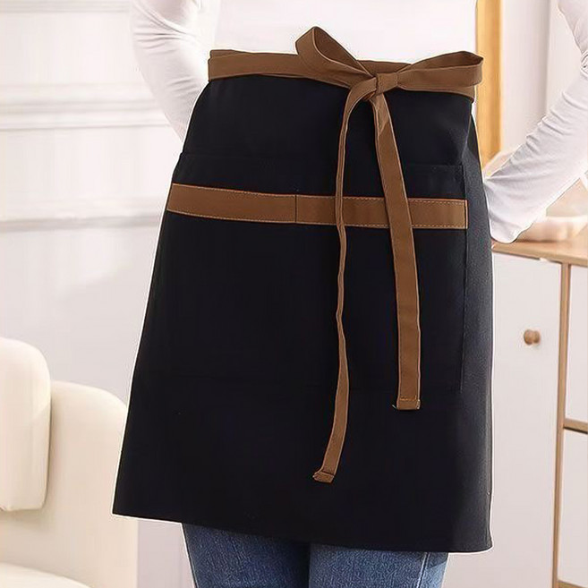 데이소이 두꺼운 허리 앞치마 ONE SIZE, 01 블랙, 1개