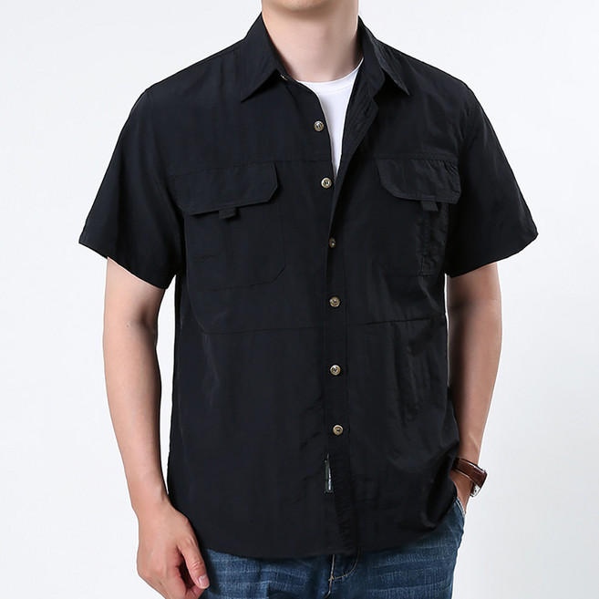 인피어스 남성용 캐주얼 아웃도어 반팔 셔츠 I263-45