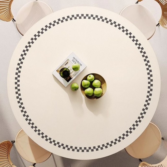 에스제이제인 원형 고급 식탁 논슬립 방수 테이블 매트, TYPE 2, 1개, 90cm